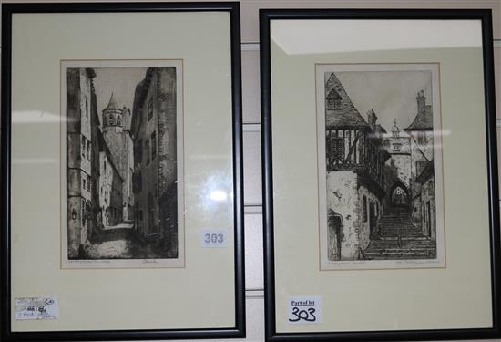 Margaret Aulton Street scenes 24 x 14.5cm